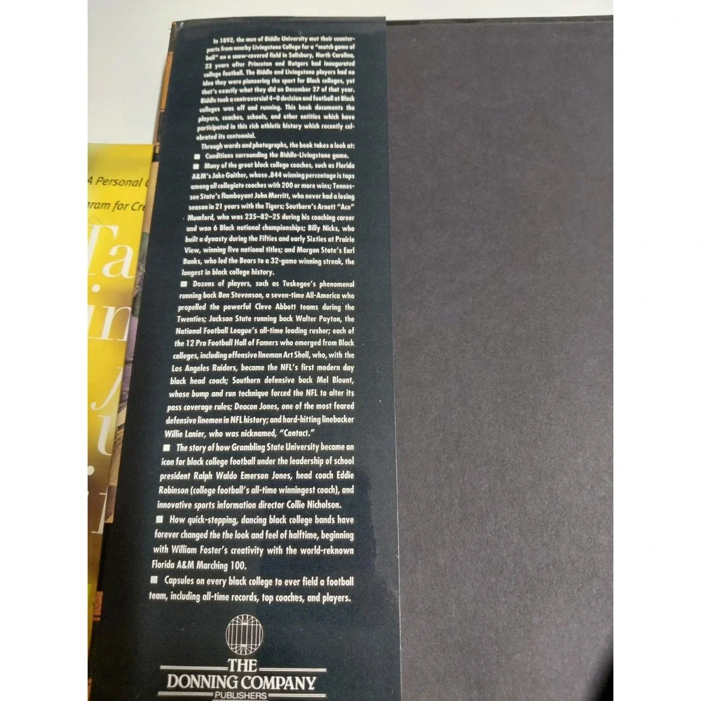 Black College Football 1892-1992 Michael Hurd Revised Expanded 2nd Ed Hardcover